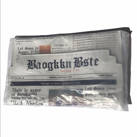 Newspaper Shoulder Crossbody Purse - Picture 7 of 7